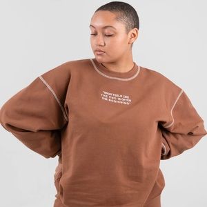 Brown PSA Mayfair crew neck